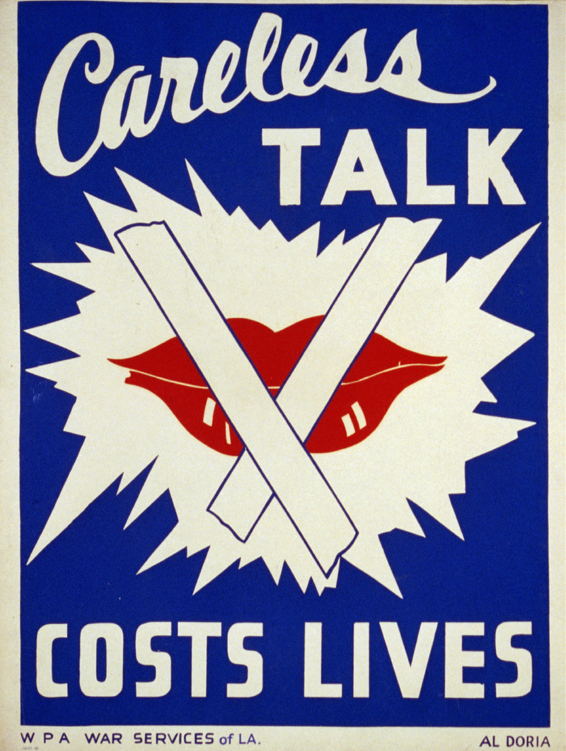 Illustration for article titled The Best Operations Security Propaganda Posters From World War II